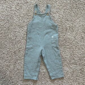 Carter’s Little Planet Kids Sage Organic Cotton Textured Overalls. Size 24m. NWT